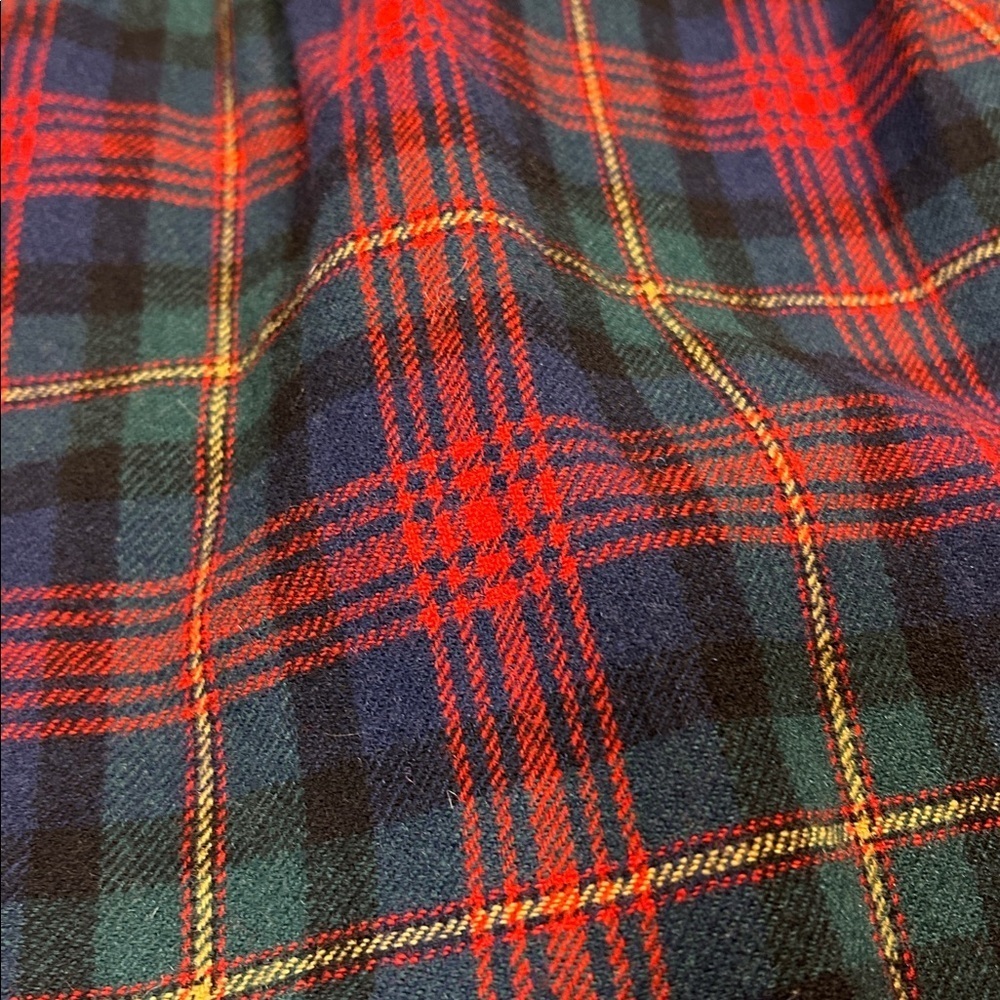 Heritage Core Vintage Pendleton Mac Lennan Tartan Plaid Virgin Wool Pencil Skirt - Picture 8 of 11